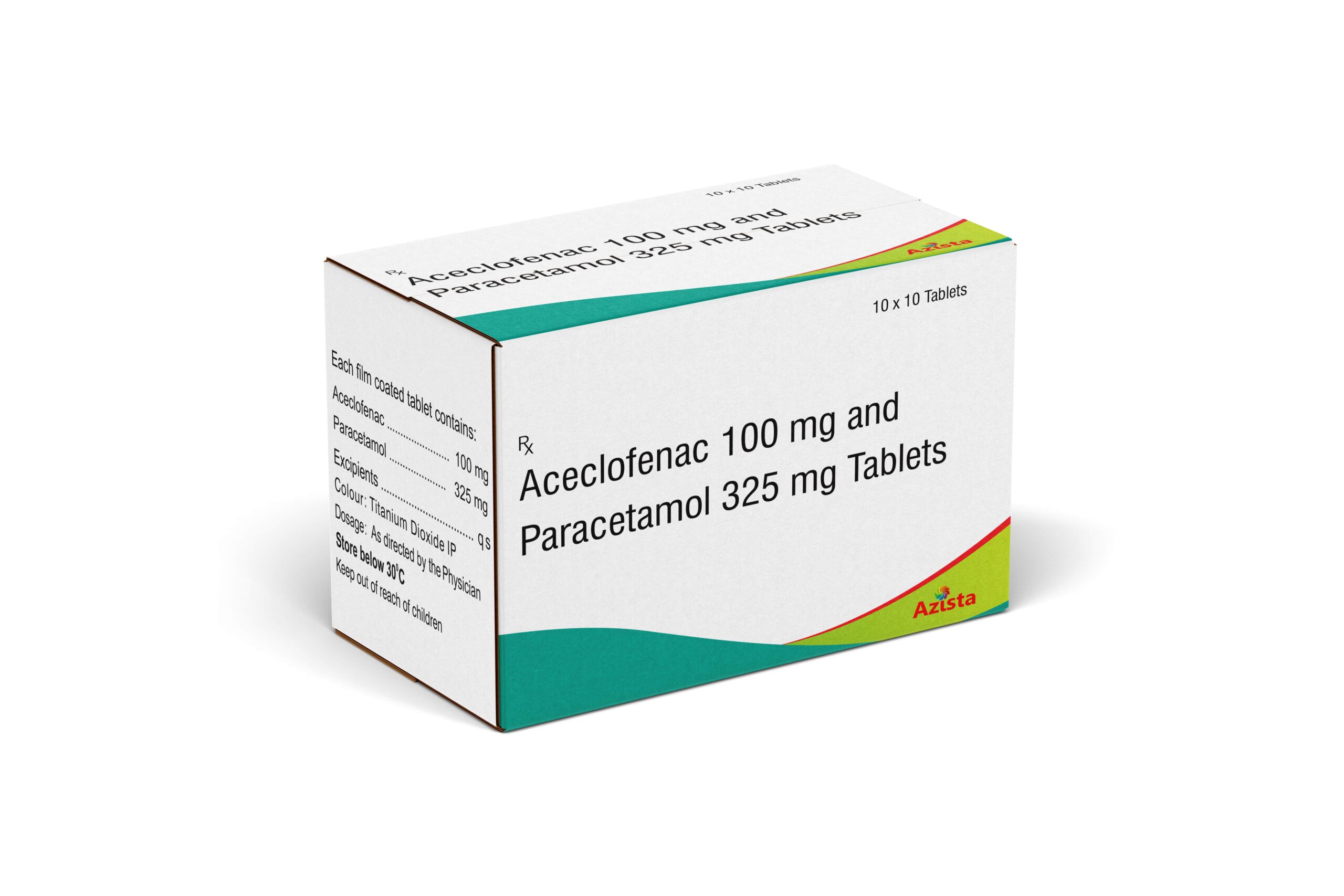 Aceclofenac 100mg and Paracetamol 325mg