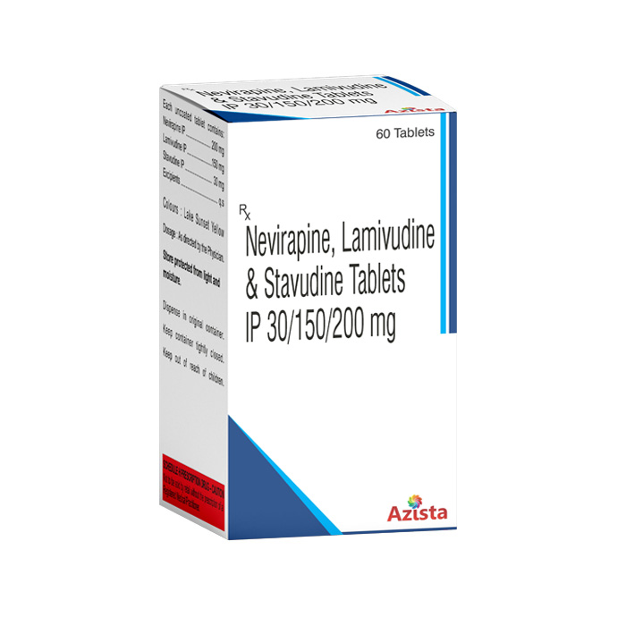 Nevirapine 200mg, Lamivudine 150mg, Stavudine 30mg Tablets
