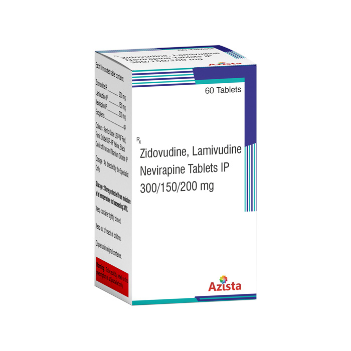 Zidovudine 300mg, Lamivudine 150mg, Nevirapine Tablets Ip