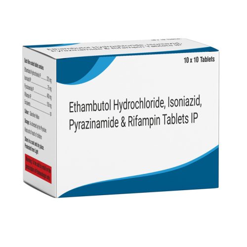 Ethambutol 275, Isoniazid 75, Pyrazinamide 400, Rifampin 150